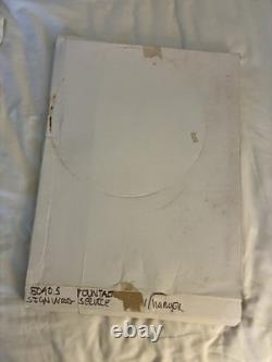 Coca-Cola Fountain Service Dual Sided Wood Sign Red Green Gold Soda Theme