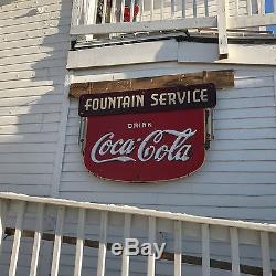 Coca Cola Fountain Service Sign DSP