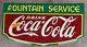 Coca Cola Fountain Service Vintage Sign 2007 23x11.75