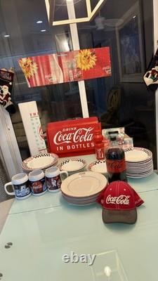 Coca Cola Gibson Designs Vintage Collection Plates, Marketing Material, Mugs +