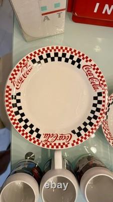 Coca Cola Gibson Designs Vintage Collection Plates, Marketing Material, Mugs +