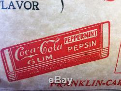 Coca Cola Gum Pepsin Peppermint Spearmint General Store Advertising Counter Sign