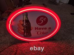 Coca-Cola Have A Coke Vintage Gas Tube Neon Sign
