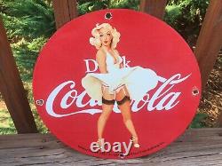 Coca Cola Heavy Porcelain Sign 12 Soda Cola Sign