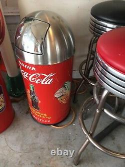 Coca Cola ICE COLD Soda Pop High Table Malt Shop 1950s Retro Diner Table