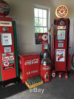 Coca Cola ICE COLD Trash Can SS TOP 12 Gal. 29 Tall