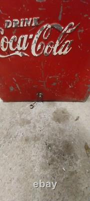 Coca Cola Ice Box Vintage Metal Chest