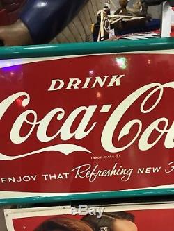 Coca-Cola Ice Cold 54 x 18 SST Sign NOS