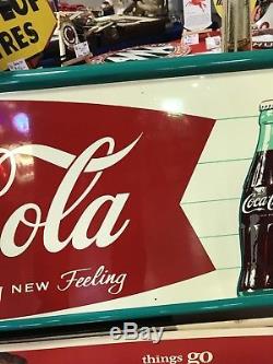 Coca-Cola Ice Cold 54 x 18 SST Sign NOS