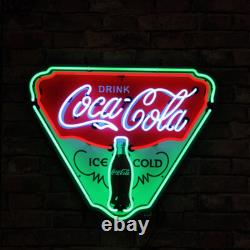 Coca Cola Ice Cold Drink 20x16 Neon Sign With HD Vivid Printing Light Lamp