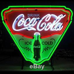 Coca-Cola Ice Cold Shield Neon Sign Retro soda Fountain Coca Cola Evergreen lamp
