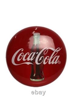 Coca & Cola Interior Grocery Round Sign Red Jar Pima Used
