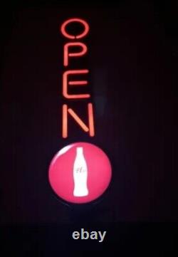 Coca Cola LED Sign Open Vertical