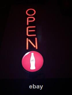 Coca Cola LED Sign Vertical Open