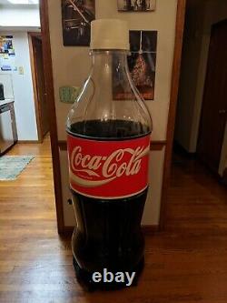 Coca Cola Large Bottle Shaped Store Advertising / Display Cooler GREAT SHAPE