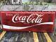 Coca Cola Large Embossed Plastic Sign 7ft X 33 1/2 Original Enjoy Coca Cola