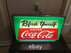 Coca Cola Light Up Lighted Sign 1950s
