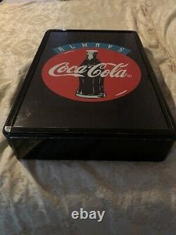 Coca Cola Light Up Sign 1990 Vintage Fibre Optic