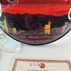 Coca-Cola Limited Numbered 2000 Lighted Happy Holidays 16 Wall Sign Denver Colo