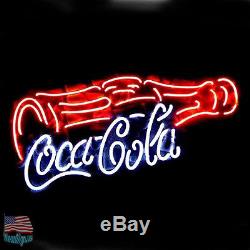 Coca Cola Logo Soft Drink Neon Sign 17X 8 From USA