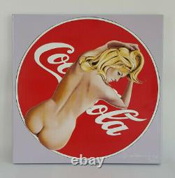 Coca Cola Mel Ramos The pause that refreshes 2001 Enamel on Steel signed Nr. 162