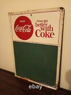 Coca Cola Menu Board Not Porcelain Sign