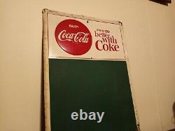 Coca Cola Menu Board Not Porcelain Sign