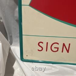 Coca-Cola Metal Advertising Sign Ice Cold Sign of Good Taste Bottle MCA 1201