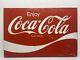 Coca Cola Metal Coke Sign Vintage 36 x 24 Original