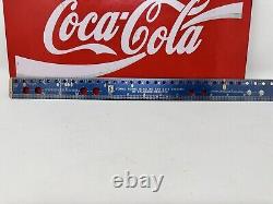 Coca-Cola Metal Sign 14x7 Enjoy Coca Cola Sign / Tray Collectible VTG