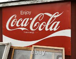 Coca Cola Metal Sign 66'' x 44'' coke vintage classic red white billboard