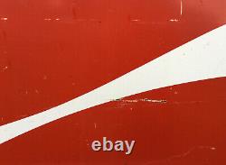 Coca Cola Metal Sign 66'' x 44'' coke vintage classic red white billboard