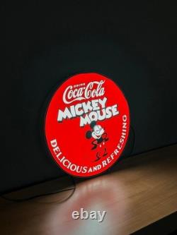 Coca-Cola × Mickey Mouse Lightbox Disney Illuminated LED Sign 50 cm (19.7)