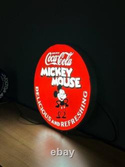Coca-Cola × Mickey Mouse Lightbox Disney Illuminated LED Sign 50 cm (19.7)
