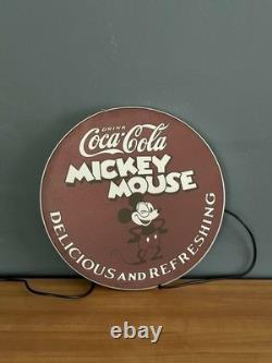 Coca-Cola × Mickey Mouse Lightbox Disney Illuminated LED Sign 50 cm (19.7)