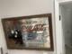 Coca-Cola Mirror Sign with Wood Frame The Ideal Brain Tonic Advertising