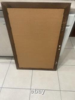 Coca-Cola Mirror Sign with Wood Frame The Ideal Brain Tonic Advertising