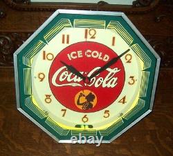 Coca Cola Neon Clock Professionally Restored! Vintage Sign
