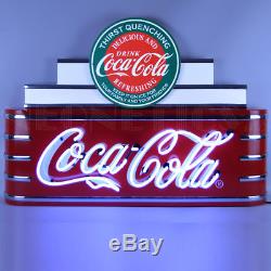 Coca-Cola Neon sign 38 steel can Licensed Neonetics UL lamp Art Deo Marquee