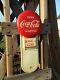 Coca Cola Non Porcelain Button Calendar Sign 1950's Diner Gas Station ORIGINAL