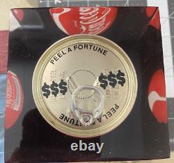 Coca-Cola Peel a Fortune Lucite Can in Very Good Condition