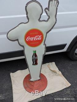 Coca-Cola Policeman- Crossing Guard Sign -1950s