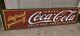 Coca Cola Porcelain Enamel Sign 30 X 120 Inches in 3 Parts