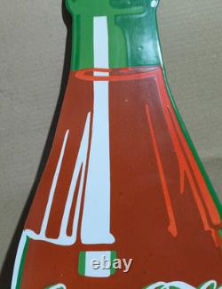 Coca Cola Porcelain Enamel Sign 36 x 10 Inches 1 Sided