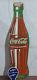 Coca Cola Porcelain Enamel Sign 36 x 10 Inches 1 Sides