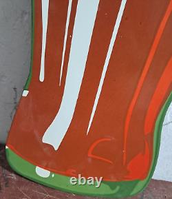 Coca Cola Porcelain Enamel Sign 36 x 10 Inches 1 Sides