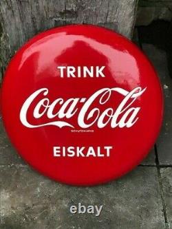 Coca Cola Porcelain Sign 1960 Germany Schutzmarke