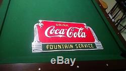 Coca Cola Porcelon double dispencer sign 1941