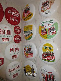 Coca-Cola RARE Spriteboy 16 Mint 6pack KING SIZE Button Sign Porcelain