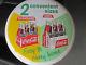 Coca-Cola Rare Button Sign 16 Mint Porcelain 6pack Standard and KING SIZE